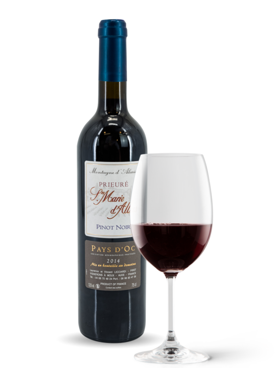 Vin rouge Pinot Noir Vin IGP Pays d'Oc